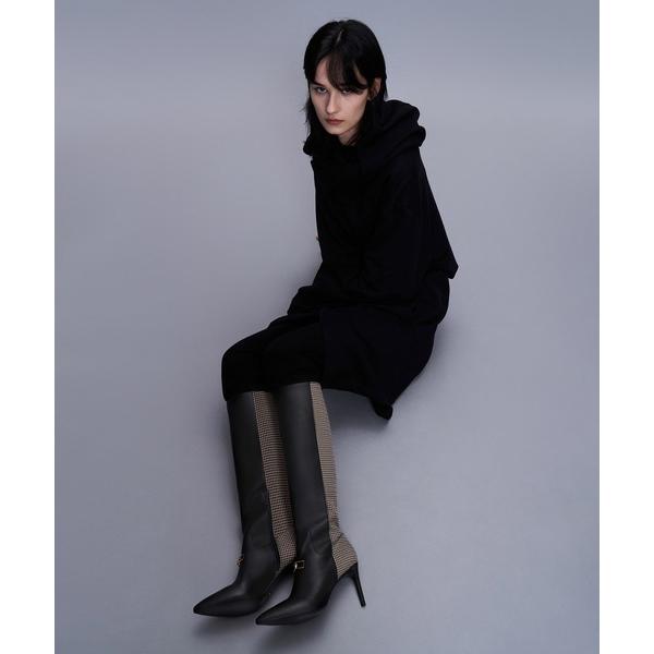 ブーツ Gabine ガビーヌ レザーヒールロングブーツ レディース