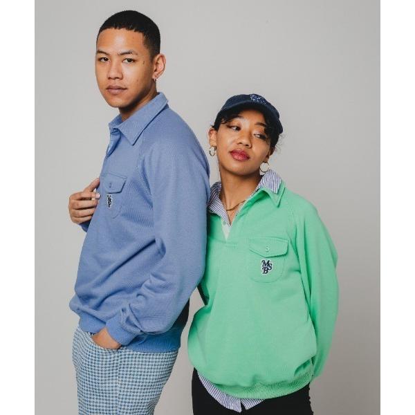 トレーナー スウェット MSB patch logo sweat polo shirt メンズ レデ...