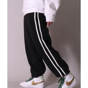 スウェットパンツ ジャージ (DV)「ユニセックス」イージーウエスト サイドライン スウェットパンツ メンズ レディース