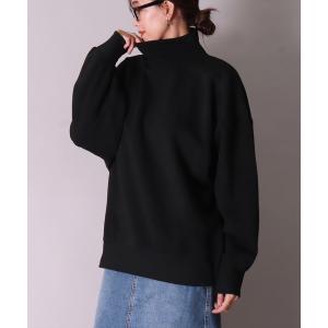トレーナー スウェット (DV)「ユニセックス」ドルマンスリーブ ハイネック スウェット プルオーバー メンズ レディース