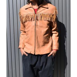 コート ジャケット 「ヴィンテージ古着」60's フリンジ レザージャケット メンズ レディース