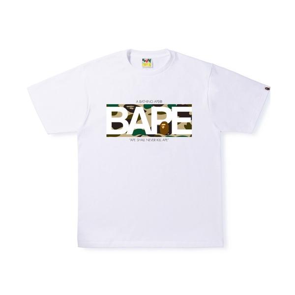 メンズ 「A BATHING APE」 半袖Tシャツ XXX-LARGE ホワイト×イエロー