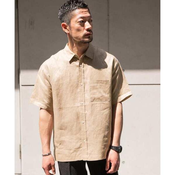 「URBAN RESEARCH ROSSO MEN」 半袖シャツ SMALL ベージュ メンズ