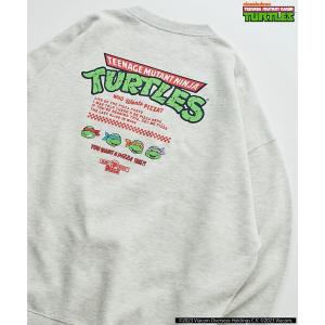 スウェット メンズ 限定展開 TEENAGE MUTANT NINJA TURTLES/ミュータント タートルズ 別注 ビッグシルエット バックプリン｜zozo