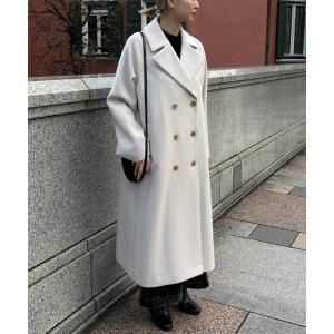 コート チェスターコート ビッグカラーロングチェスターコート レディース