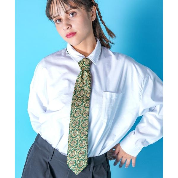 ネクタイ an meets zakka レトロ柄バリエーションサテンワイドネクタイ