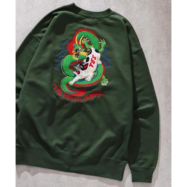 トレーナー スウェット TES DRAGON EMB CREW NECK BIG SWEAT / ク...