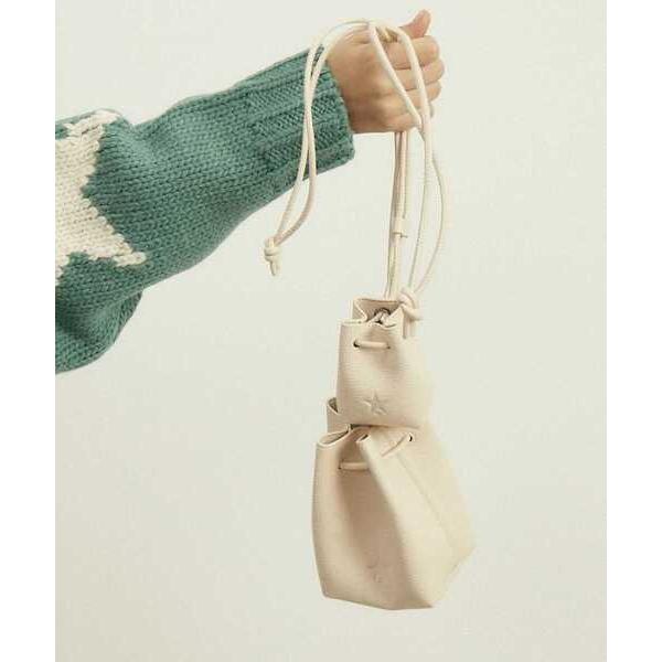 ショルダーバッグ バッグ レディース ECO-LEATHER DRAWSTRING MINI BAG...