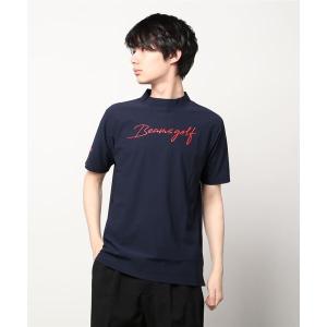 「BEAMS GOLF」 半袖Tシャツ MEDIUM ネイビー メンズ