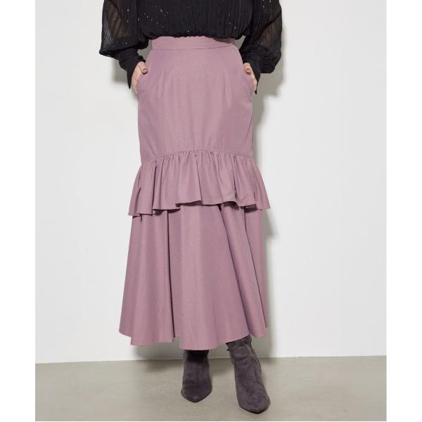 スカート ダブルティアードマーメイドスカート マーメイドスカート