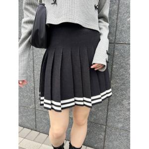 スカート レディース 「PHILLY」ラインニットプリーツスカート｜ZOZOTOWN Yahoo!店