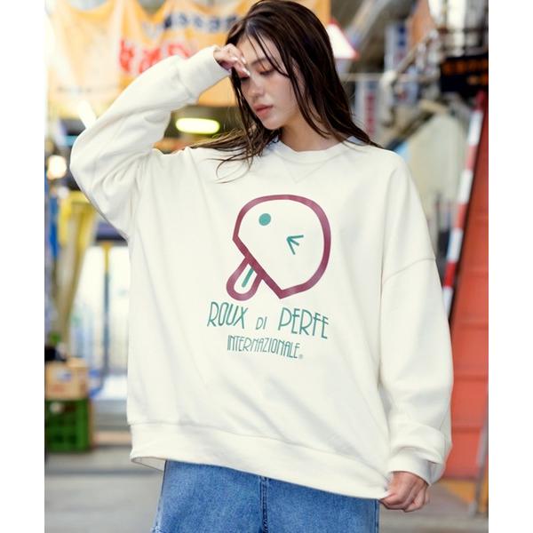 トレーナー スウェット 「ROUXDI PERFE ルゥディパフィー」フロントベーマークプリントトレ...