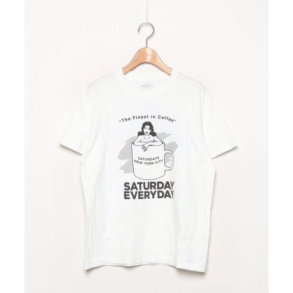 「Saturdays NYC」 半袖Tシャツ M ホワイト メンズ