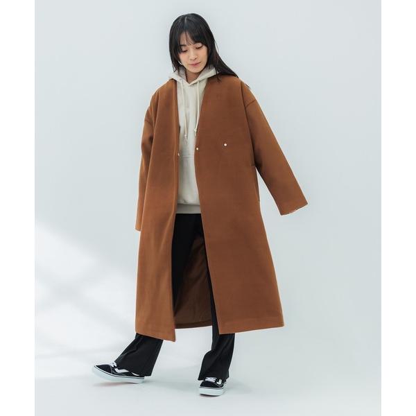 コート チェスターコート ONE DAY Select / メルトン オーバーサイズ ノーカラーコー...