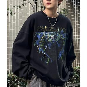 トレーナー スウェット 「Disney / ディズニー」VILLAINS / ヴィランズ ビッグシルエット ヴィンテージライク ピグメント加工 レトロ