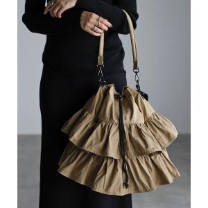 ショルダーバッグ バッグ 「グッシオベーシック」フリルショルダーバッグ　２WAY　巾着 レディース