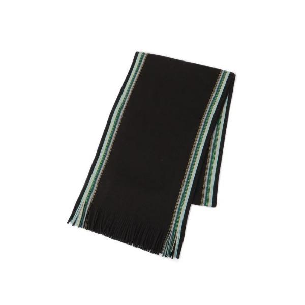 マフラー ラッセルマフラー　V.FRAAS　マルチストライプ　ブラック/グレー/ブラウン メンズ