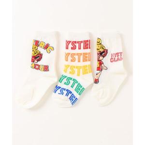 HYSTERIC MINI（ヒステリックミニ） 靴下 TAGGING MINI 3P ソックス