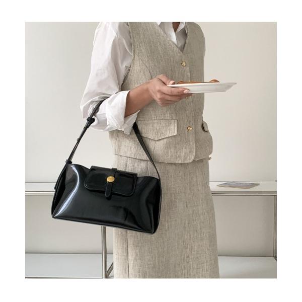 ハンドバッグ エナメルワンハンドルハンドバッグ