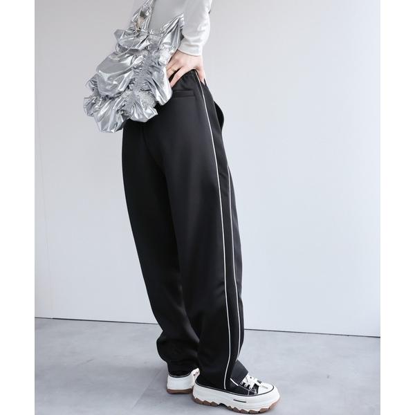 パンツ 「セットアップ対応」配色トラックジャージ/パンツ レディース