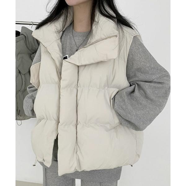 ダウンベスト ベスト ボリュームベストダウン レディース メンズ