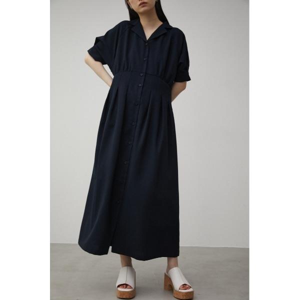 「AZUL BY MOUSSY」 半袖ワンピース SMALL ダークネイビー レディース