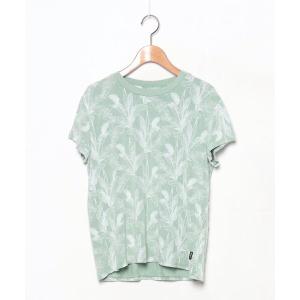 「RVCA」 半袖Tシャツ S グリーン レディース