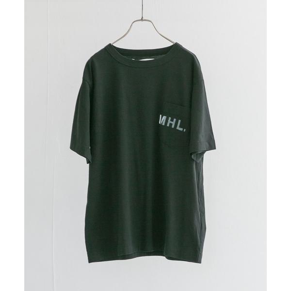 メンズ 「MHL.」 半袖Tシャツ MEDIUM ブラック