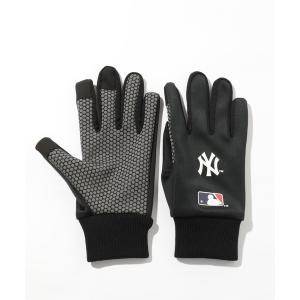 手袋 メンズ 「MLB」マイクロボアフリースグローブ /ニューヨーク・ヤンキース/ロサンゼルス・ドジャース/ロサンゼルス・エンゼルス｜zozo