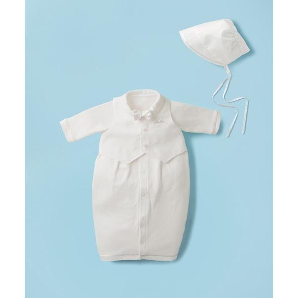ベビー服 ロンパース セレモニー　タキシード風ツーウェイオールセット「春夏用」（50-60cm）