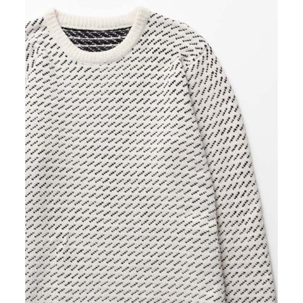 セーター ニット NAVY バーズアイモールニット メンズ レディース