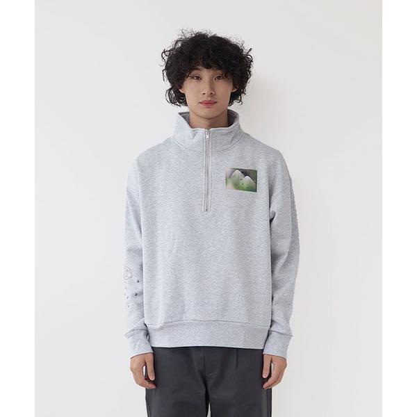 トレーナー スウェット Common Noun/NATURE UESATSU 裏起毛ハーフジップ レ...