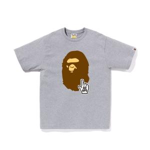 A BATHING APE（アベイシングエイプ） tシャツ BAPE CHECK APE FACE