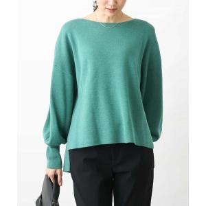 ニット セーター ベルト付きボートネックニット/洗える「セットアップ対応」 レディース