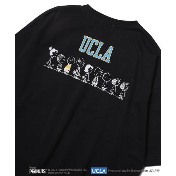 「FREAK&apos;S STORE」 半袖Tシャツ「UCLA×PEANUTSコラボ」 MEDIUM ブラッ...