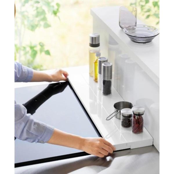 キッチン tower 奥行伸縮排気口カバー60cmコンロ用