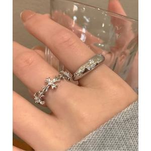X-girl（エックスガール） 指輪 リング XG EMBLEM RHINESTONE RING