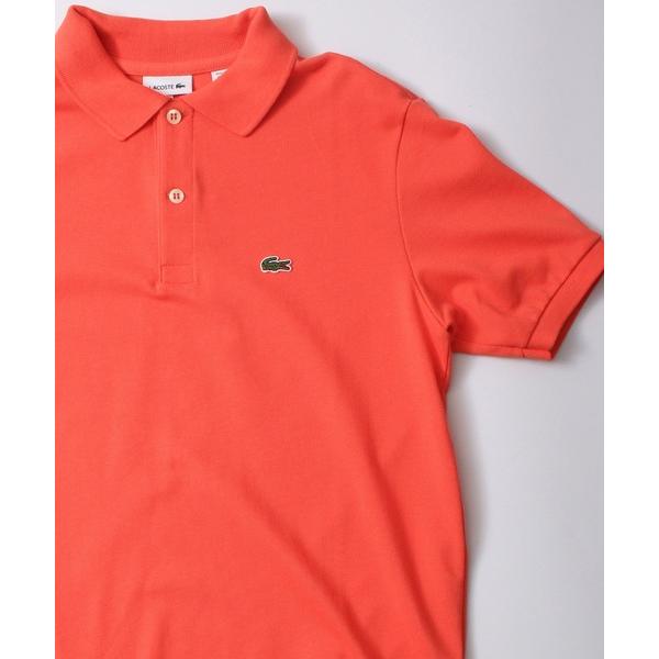「LACOSTE」 半袖ポロシャツ X-LARGE オレンジ メンズ