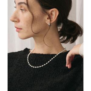 ネックレス メタルボール チェーン ネックレス レディース