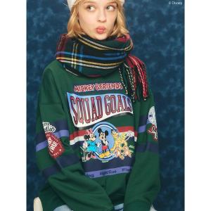 スウェット Disney　/　ロゴスウェット レディース