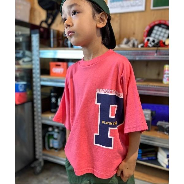 tシャツ P WIDEシルエット Tシャツ キッズ 子供服 男の子 女の子