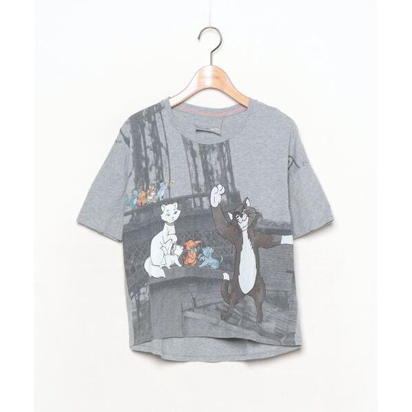 レディース 「PAUL&amp;JOE SISTER」 半袖Tシャツ「Disneyコラボ」 T1 グレー