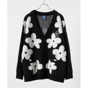 カーディガン メンズ flower knit cardigan / フラワーニットカーディガン｜zozo