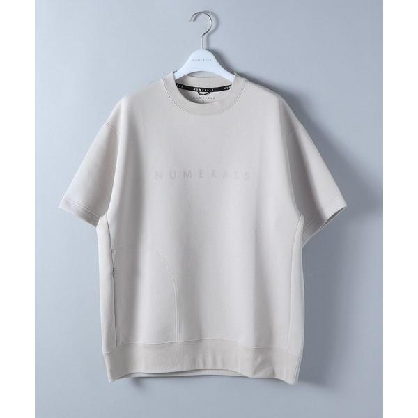 メンズ 「NUMERALS」 半袖Tシャツ LARGE ベージュ