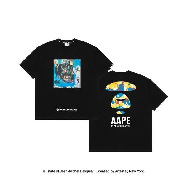 「AAPE BY A BATHING APE」 半袖Tシャツ MEDIUM ブラック メンズ