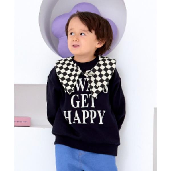 トレーナー  襟つき 両面プリント ビッグシルエットトレーナー キッズ 子供服 男の子 女の子