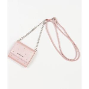 財布 ショルダー付シャイニー 三つ折り財布