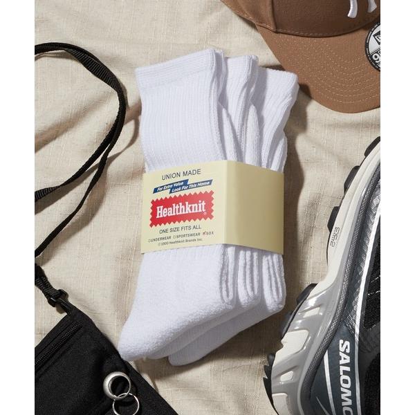 靴下 「Healthknit/ヘルスニット」3足セットヘビーウェイトロングソックス  3PACK S...