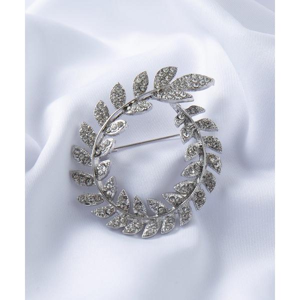 ブローチ 「SETUP7」メタルパールモチーフブローチ KNF049 レディース