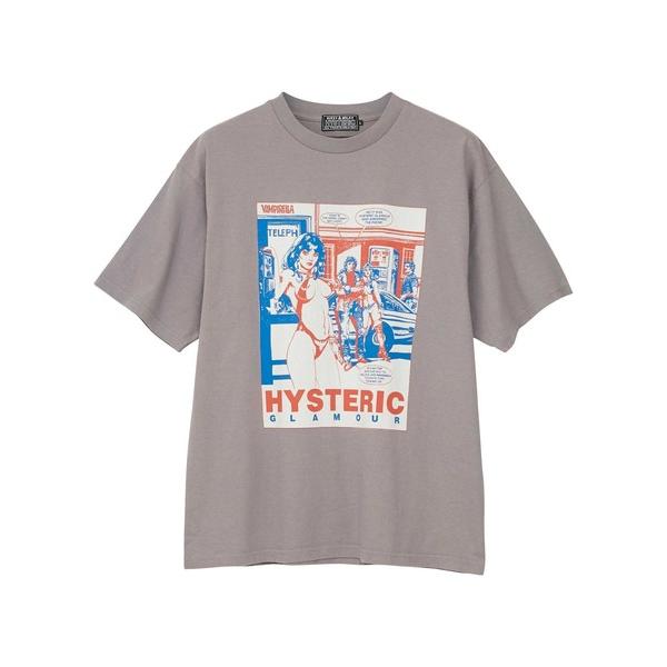 「HYSTERIC GLAMOUR」 半袖Tシャツ X-LARGE グレー メンズ